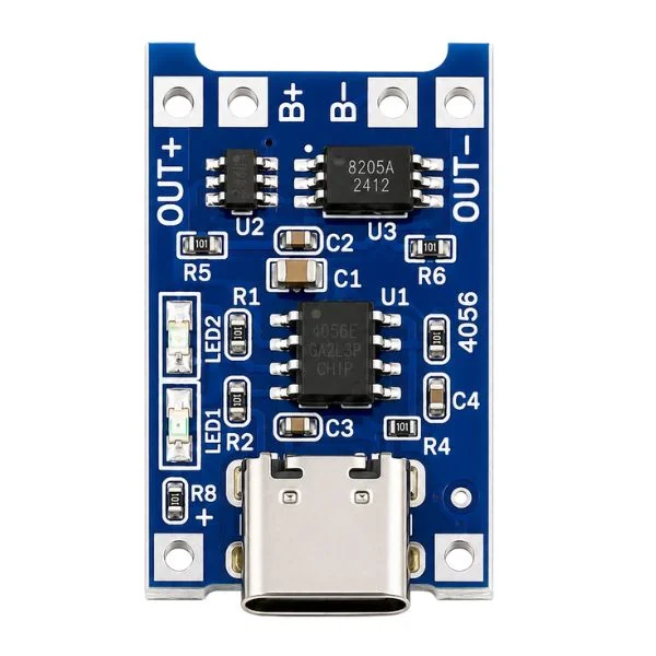 TP4056 1A Li-ion lithium Battery Charging Module With Current Protection - Type C