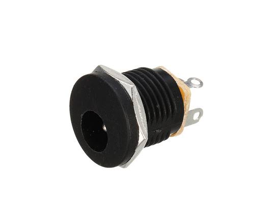 Dc Power Jack Female Connector With Nut